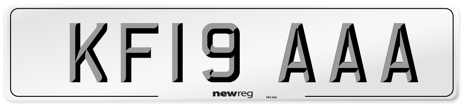 KF19 AAA Number Plate from New Reg